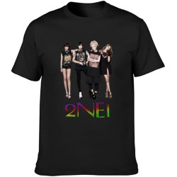 Adult T-Shirts 2015 Most Influential People 2Ne1 Black Adult T-Shirts 2015 Most Influential People 2Ne1 Black