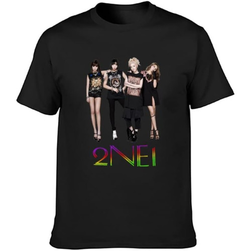 Adult T-Shirts 2015 Most Influential People 2Ne1 Black Adult T-Shirts 2015 Most Influential People 2Ne1 Black