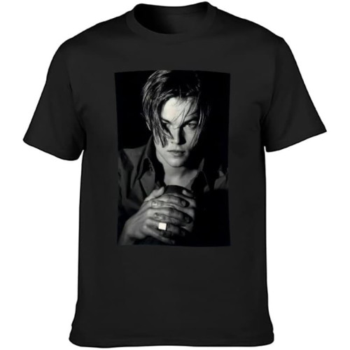 Men's T-Shirts Leonardo Dicaprio Hot Sexy Cute Poster Black Men's T-Shirts Leonardo Dicaprio Hot Sexy Cute Poster Black