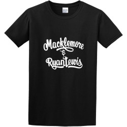 Men's T-Shirts Macklemore Ryan Lewis Black
