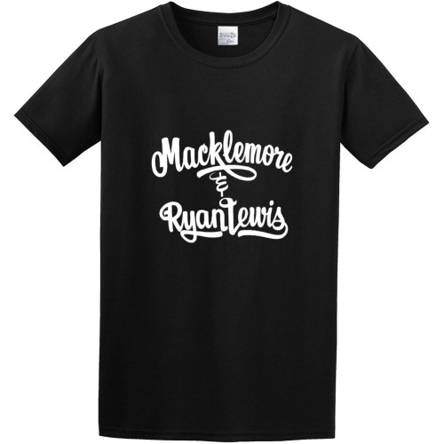 Men's T-Shirts Macklemore Ryan Lewis Black Men's T-Shirts Macklemore Ryan Lewis Black