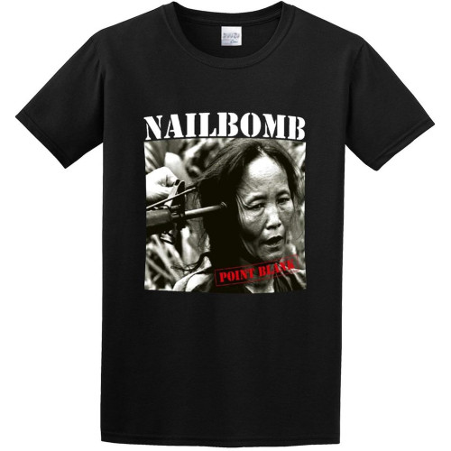 Short T-Shirt Nailbomb Point Blank Logo Band Black Short T-Shirt Nailbomb Point Blank Logo Band Black