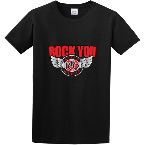 Men's T-Shirts REO Speedwagon Rock You Main Event 2003 Tour Black Men's T-Shirts REO Speedwagon Rock You Main Event 2003 Tour Black