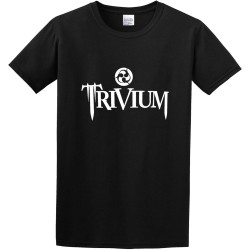 Men's T-Shirts Trivium Metal Band Simple Logo Ascendancy Black Men's T-Shirts Trivium Metal Band Simple Logo Ascendancy Black