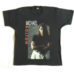 Michael Bolton T Shirt 90'S 1991 Tour Concert POP Singer! Black Michael Bolton T Shirt 90'S 1991 Tour Concert POP Singer! Black