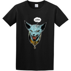Unisex T-Shirt Take Saga'S Lying Cat &Personalized Black Unisex T-Shirt Take Saga'S Lying Cat &Personalized Black