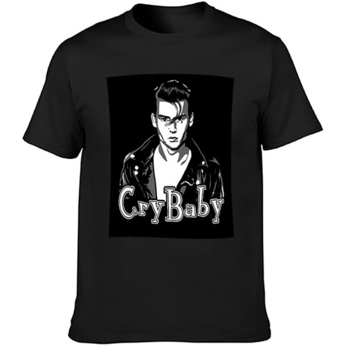 Fashion T-Shirts Cry Baby Johnny Depp John Waters Retro Movie Black Fashion T-Shirts Cry Baby Johnny Depp John Waters Retro Movie Black
