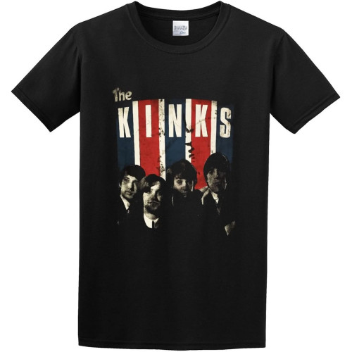 Unisex T-Shirt The Kinks 60 English Rock Pop Retro Black