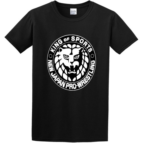 Men's T-Shirts Japan Pro Wrestling Njpw Martial Arts Black