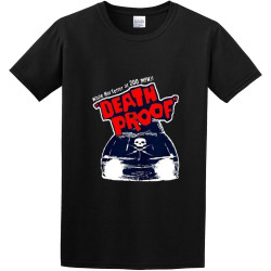 Adult T-Shirts Death Proof Quentin Tarantino Kurt Russell Movie Black Adult T-Shirts Death Proof Quentin Tarantino Kurt Russell Movie Black