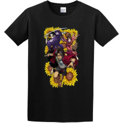 Adult T-Shirts Samurai Champloo Poster Black Adult T-Shirts Samurai Champloo Poster Black