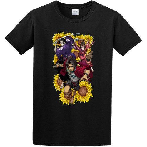 Adult T-Shirts Samurai Champloo Poster Black Adult T-Shirts Samurai Champloo Poster Black