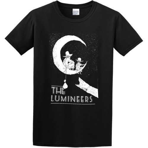 Short T-Shirt Modman The Lumineers Chill Out On The Moon Black