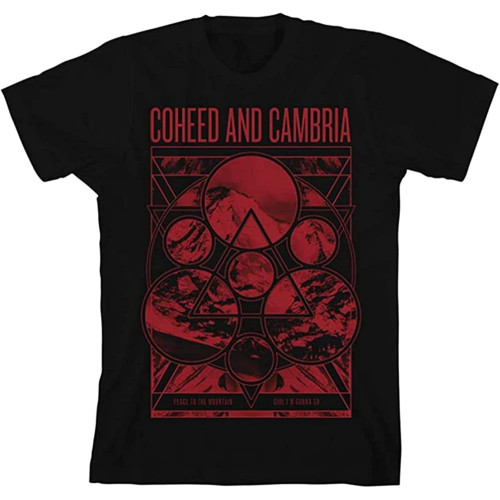 Coheed and Cambria Men's Mountain Peace Slim Fit T Shirt Coheed and Cambria Men's Mountain Peace Slim Fit T Shirt