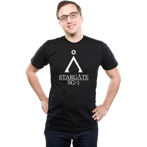 Stargate SG1 T-Shirt Vintage Stargate Atlantis Top T Shirt Universe Tee Men t Shirt Stargate SG1 T-Shirt Vintage Stargate Atlantis Top T Shirt Universe Tee Men t Shirt