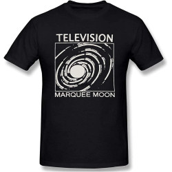 JohnnyKJayTee Men's Marquee Moon Art T Shirts with Men's Black Short Sleeve JohnnyKJayTee Men's Marquee Moon Art T Shirts with Men's Black Short Sleeve