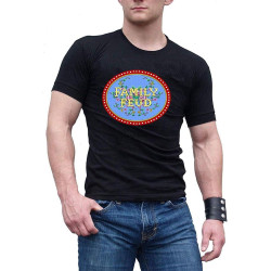 Men's Family Feud Logo 1 Black Cotton T ShirtTee
