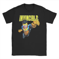 Invincible T Shirt Summer Comic Anime Pure Cotton T-Shirts Black Invincible T Shirt Summer Comic Anime Pure Cotton T-Shirts Black