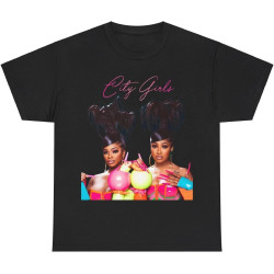 Citygirls Shirt JT and Yung Miami T Shirt Black Citygirls Shirt JT and Yung Miami T Shirt Black