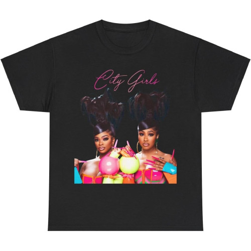 Citygirls Shirt JT and Yung Miami T Shirt Black Citygirls Shirt JT and Yung Miami T Shirt Black