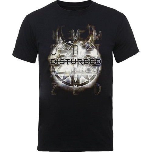 Rockoff Trade Men's Disturbed Symbol T-Shirt Black Rockoff Trade Men's Disturbed Symbol T-Shirt Black