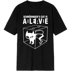 Schrodinger's Cat Men T Shirt Casual Women Tshirt Black Schrodinger's Cat Men T Shirt Casual Women Tshirt Black