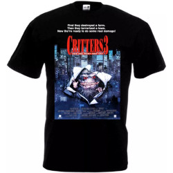 Critters 3 Movie Poster T Shirt Black