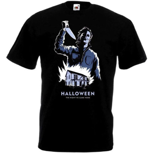 Halloween T Shirt Black Movie Poster 4 Black