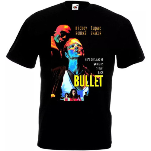 Bullet v4 T Shirt Black Movie Poster Black Bullet v4 T Shirt Black Movie Poster Black