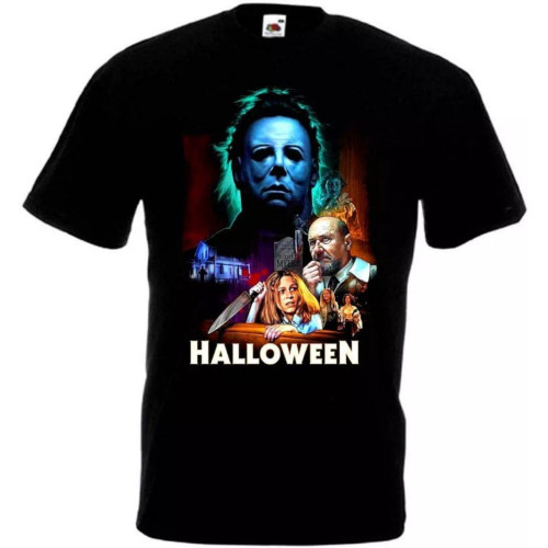 Halloween T Shirt Black Movie Poster 1 Black Halloween T Shirt Black Movie Poster 1 Black