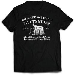 League of Gentlemen T Shirt Funny Tubs & Edward Tattsyrup Local Shop