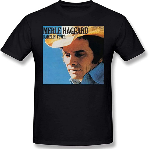 Men's Merle Haggard Man Cotton Short Sleeve T-Shirt Fashion Shirts Men's Merle Haggard Man Cotton Short Sleeve T-Shirt Fashion Shirts