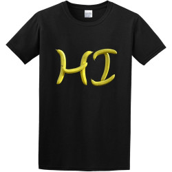 Men's A Yellow Hello Betsy Knapp Transparent T-Shirt Men's A Yellow Hello Betsy Knapp Transparent T-Shirt