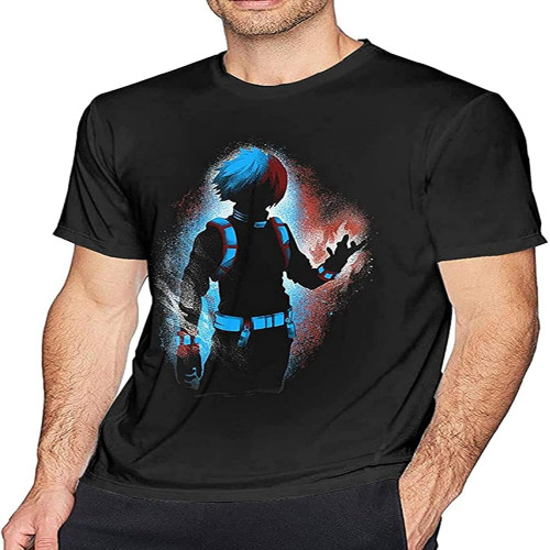 Shoto Todoroki Men's Cotton Crew ComfortSoft Short Sleeve T-Shirt Shoto Todoroki Men's Cotton Crew ComfortSoft Short Sleeve T-Shirt