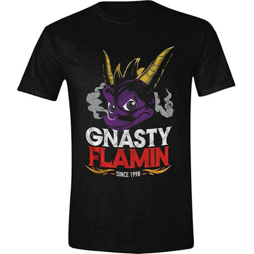 Men's Spyro Gnasty Flamin Black T Shirt