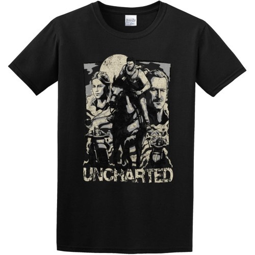 Uncharted Cover Page Tee Shirt Mens Top Tee