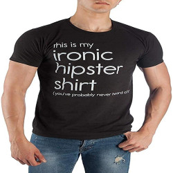 My Ironic Hipster Tee Shirt for Men My Ironic Hipster Tee Shirt for Men