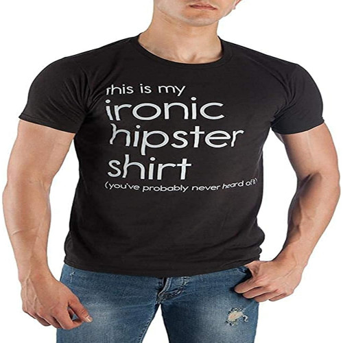 My Ironic Hipster Tee Shirt for Men My Ironic Hipster Tee Shirt for Men