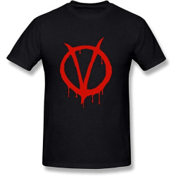 V for Vendetta Men's Soft Navy Round Neck T-Shirt V for Vendetta Men's Soft Navy Round Neck T-Shirt