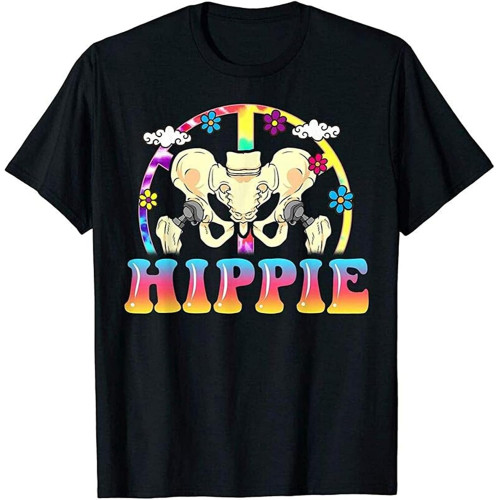 Hippie Hip Replacement Joint Surgery Funny Recovery Fun Mens T-Shirt Cotton Unisex Tee Black Tops Hippie Hip Replacement Joint Surgery Funny Recovery Fun Mens T-Shirt Cotton Unisex Tee Black Tops
