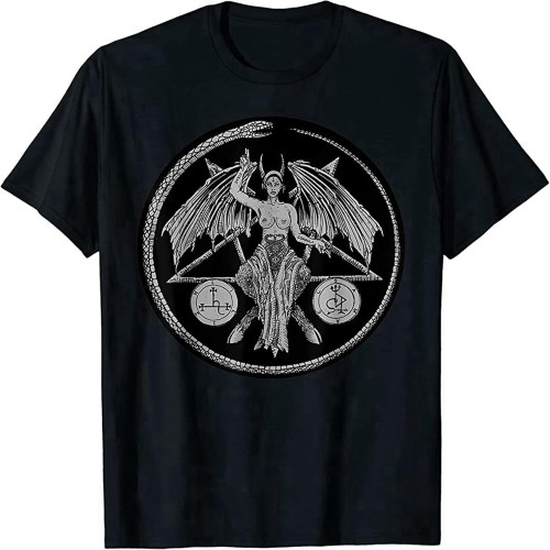 Men's Lilith Female Devil Gothic Pagan Samael Witchcraft Occult T-Shirt