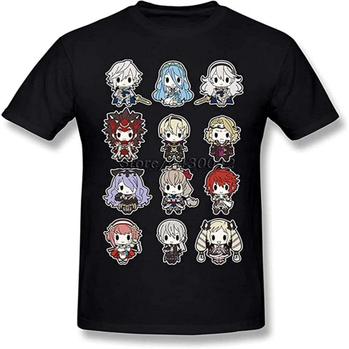 Fire Emblem Fates T-Shirt for Men Short Sleeve Cotton Custom Tee Fire Emblem Fates T-Shirt for Men Short Sleeve Cotton Custom Tee