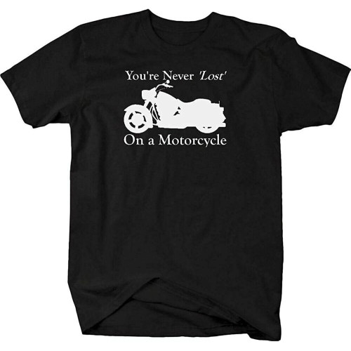 Men's Motorcycle - Never Lost - Custom Cruiser T-Shirt
