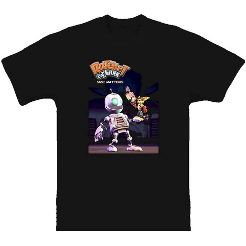 Ratchet Clank Matters Video Game T Shirt Cartoon t Shirt Men Unisex Tshirt top ajax Funny