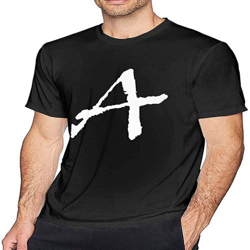 A-Z Name Initial Alphabet Letter A Men's T-Shirt Tees Short Workout Tops Casual