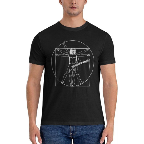 Vitruvian Man - Electric Guitar(White Version) Playing D-Chord Essential T-Shirt Custom t Shirt Mens Clothes Vitruvian Man - Electric Guitar(White Version) Playing D-Chord Essential T-Shirt Custom t Shirt Mens Clothes