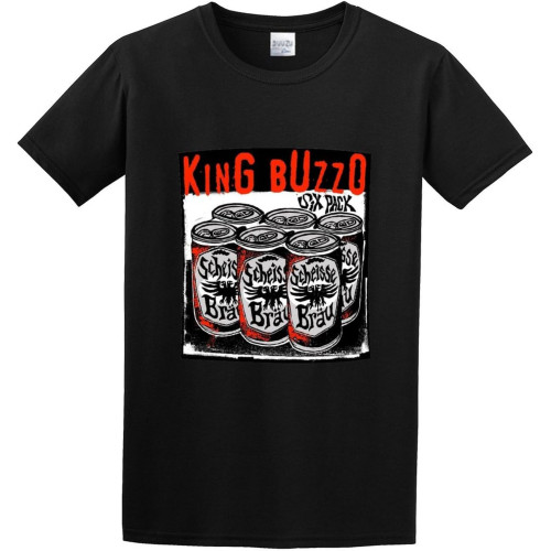 King Buzzo by Thomas Hazelmyer. Limited to 500, Melvins, Punk Short Sleeve Cotton Mens Tshirt King Buzzo by Thomas Hazelmyer. Limited to 500, Melvins, Punk Short Sleeve Cotton Mens Tshirt