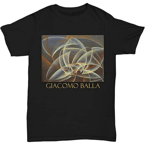 Vortex Space Form (1914) by Giacomo Balla Short Sleeve Cotton Mens Tshirt