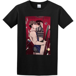 Personality Killing Stalking Mens T-Shirt Short Sleeved Cotton Tee Top Sangwoo Yoonbum Bum Korean Yaoi Manga T Shirt Harajuku Tshirt Personality Killing Stalking Mens T-Shirt Short Sleeved Cotton Tee Top Sangwoo Yoonbum Bum Korean Yaoi Manga T Shirt Harajuku Tshirt
