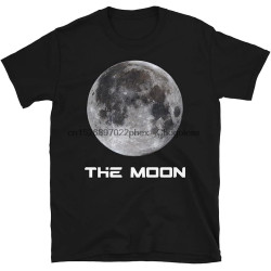 The Full Moon Lunar Astronomy Solar System Milky Way Galaxy Tshirt Short-Sleeve Unisex Mens T-Shirt
